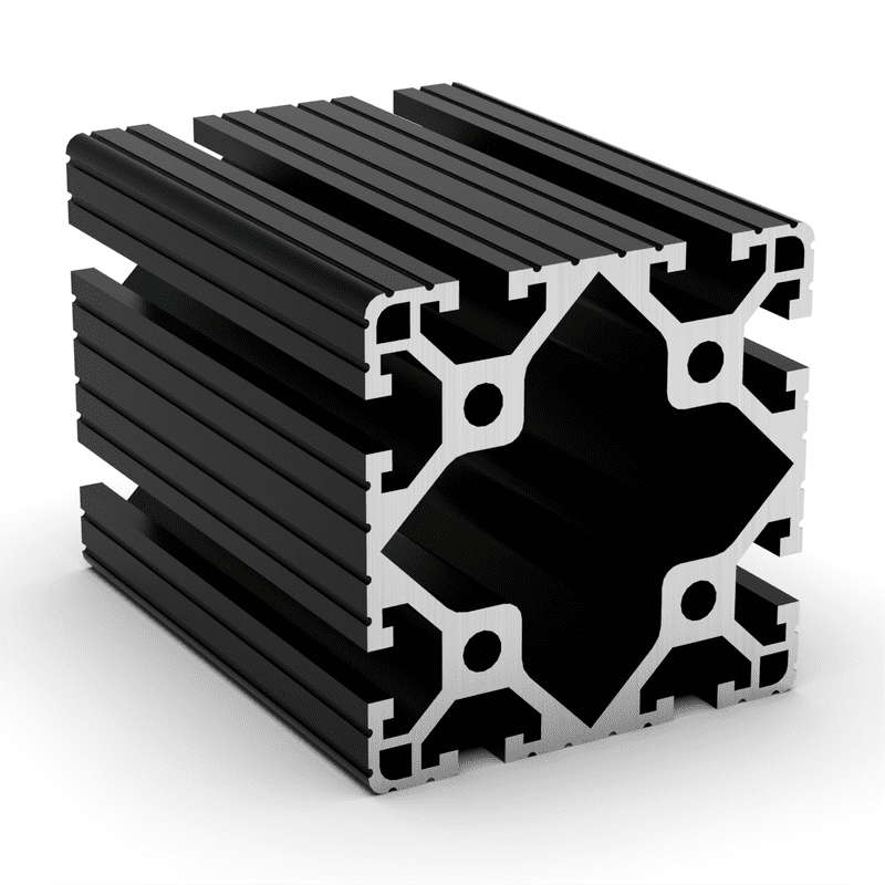TSLOTS 3030-Lite-Black 3" x 3" Light Grooved Black Anodize .32" tslot Aluminum Framing Profile TSLOTS 3030-Lite-Black 3" x 3" Light Grooved Black Anodize .32" tslot Aluminum Framing Profile