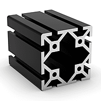 TSLOTS 3030-S-Black 3" x 3" Black Anodize .32" tslot Aluminum Framing Profile TSLOTS 3030-S-Black 3" x 3" Black Anodize .32" tslot Aluminum Framing Profile
