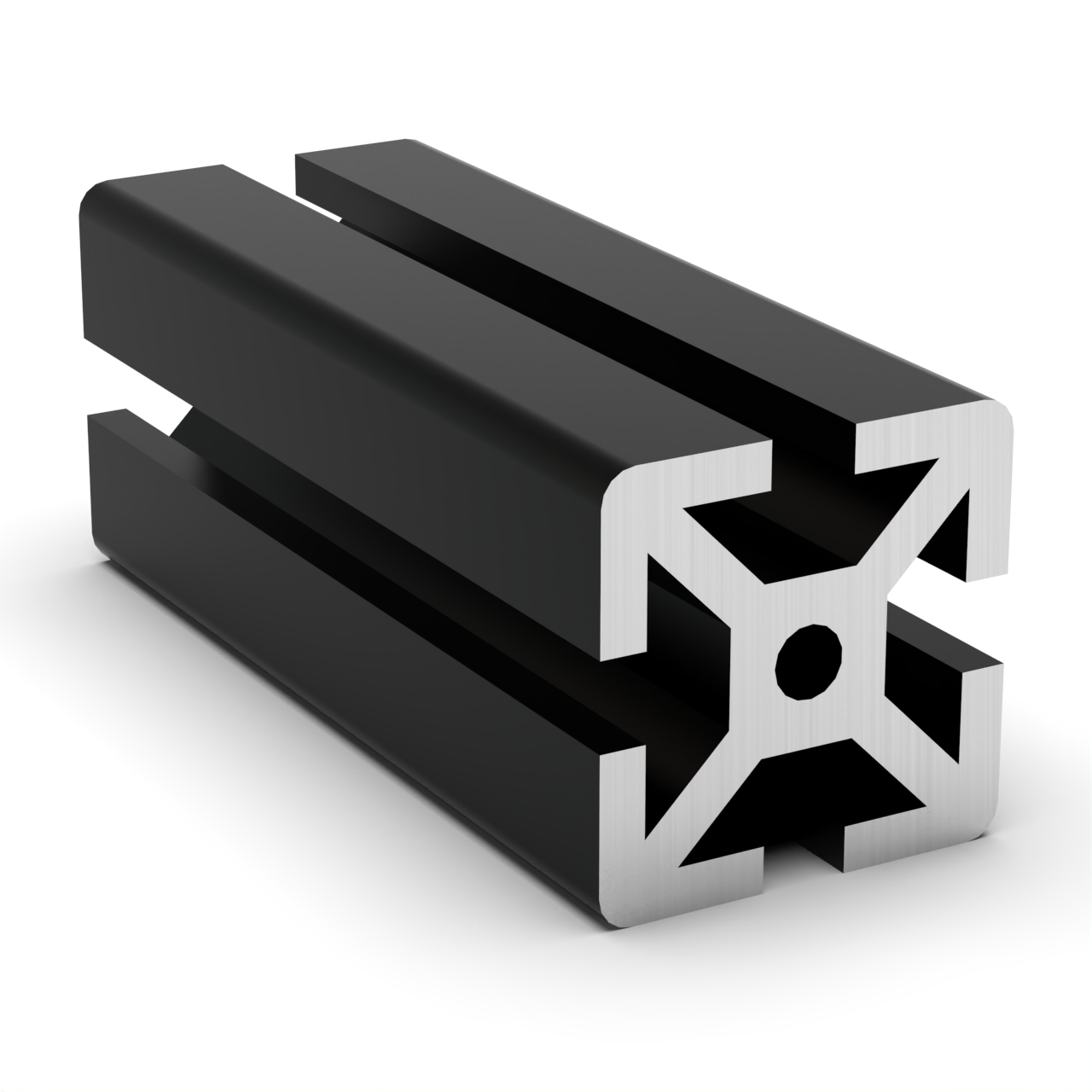 TSLOTS 40-4040-Black 40mm x 40mm Black Anodize 8mm tslot Aluminum Framing Profile TSLOTS 40-4040-Black 40mm x 40mm Black Anodize 8mm tslot Aluminum Framing Profile