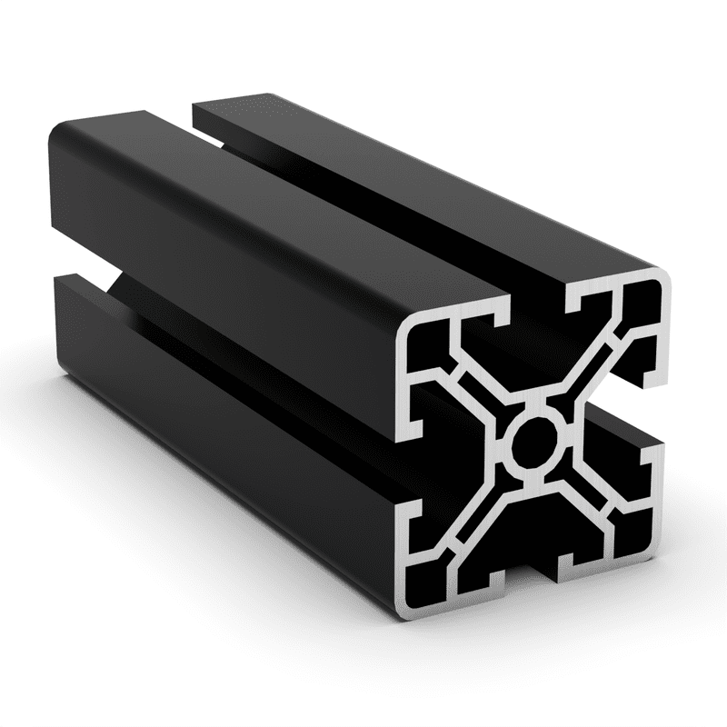 TSLOTS 40mm x 40mm Very Light Black Anodize 8mm tslot Aluminum Framing Profile TSLOTS 40mm x 40mm Very Light Black Anodize 8mm tslot Aluminum Framing Profile