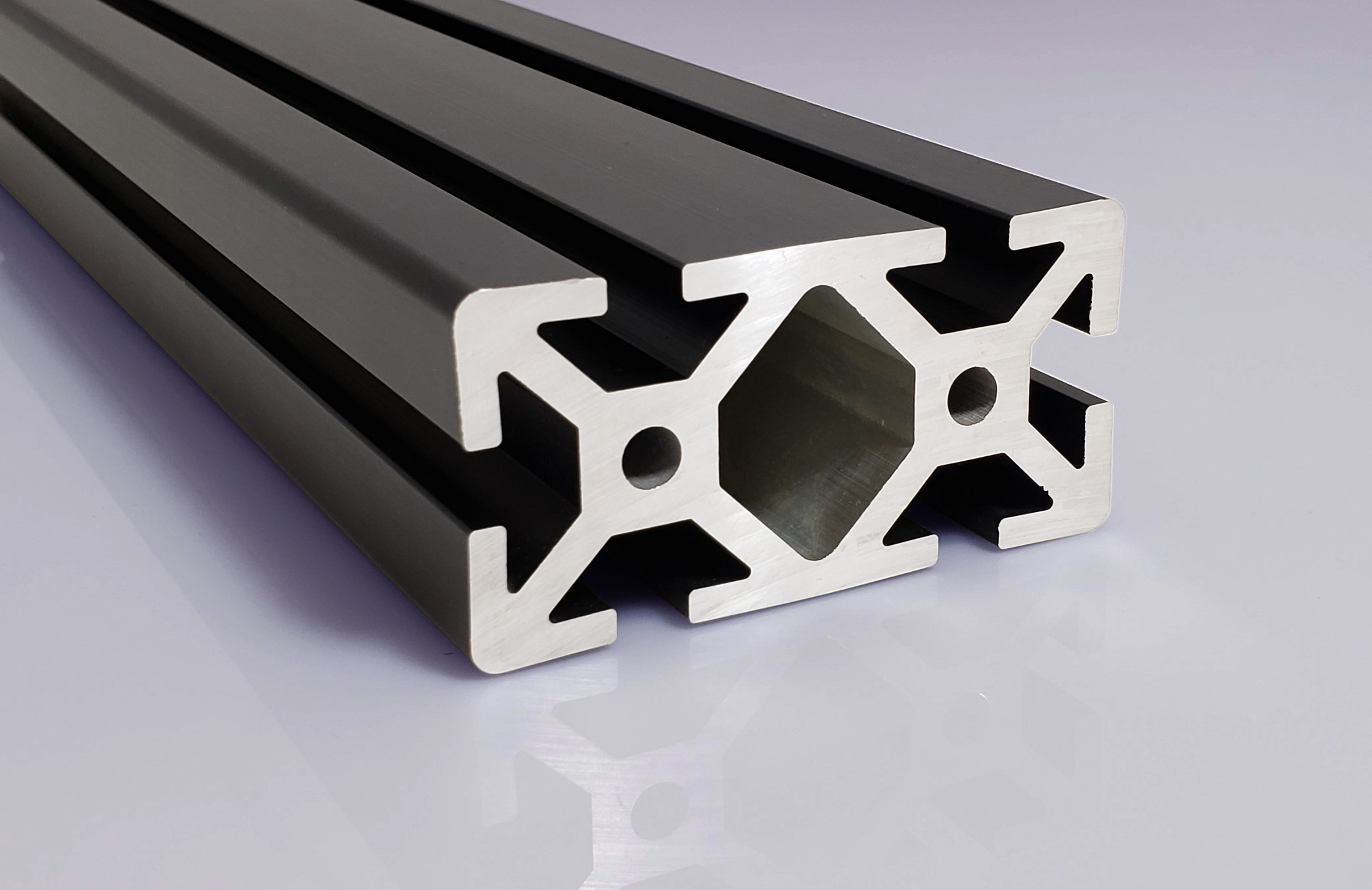 TSLOTS 40-4080-Black 40mm x 80mm Black Anodize 8mm tslot Aluminum Framing Profile TSLOTS 40-4080-Black 40mm x 80mm Black Anodize 8mm tslot Aluminum Framing Profile