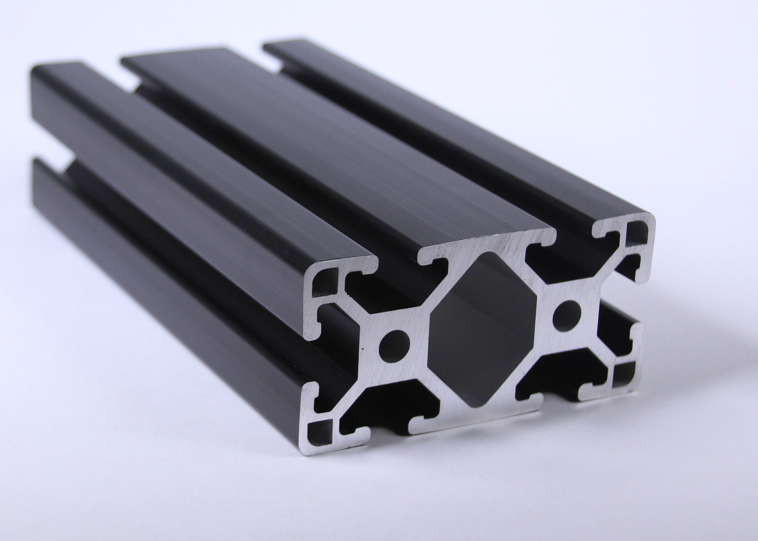 TSLOTS 40mm x 80mm Light Tslot Extrusion Black Anodize w/ 8mm tslot- Part # 650137 TSLOTS 40mm x 80mm Light Tslot Extrusion Black Anodize w/ 8mm tslot- Part # 650137