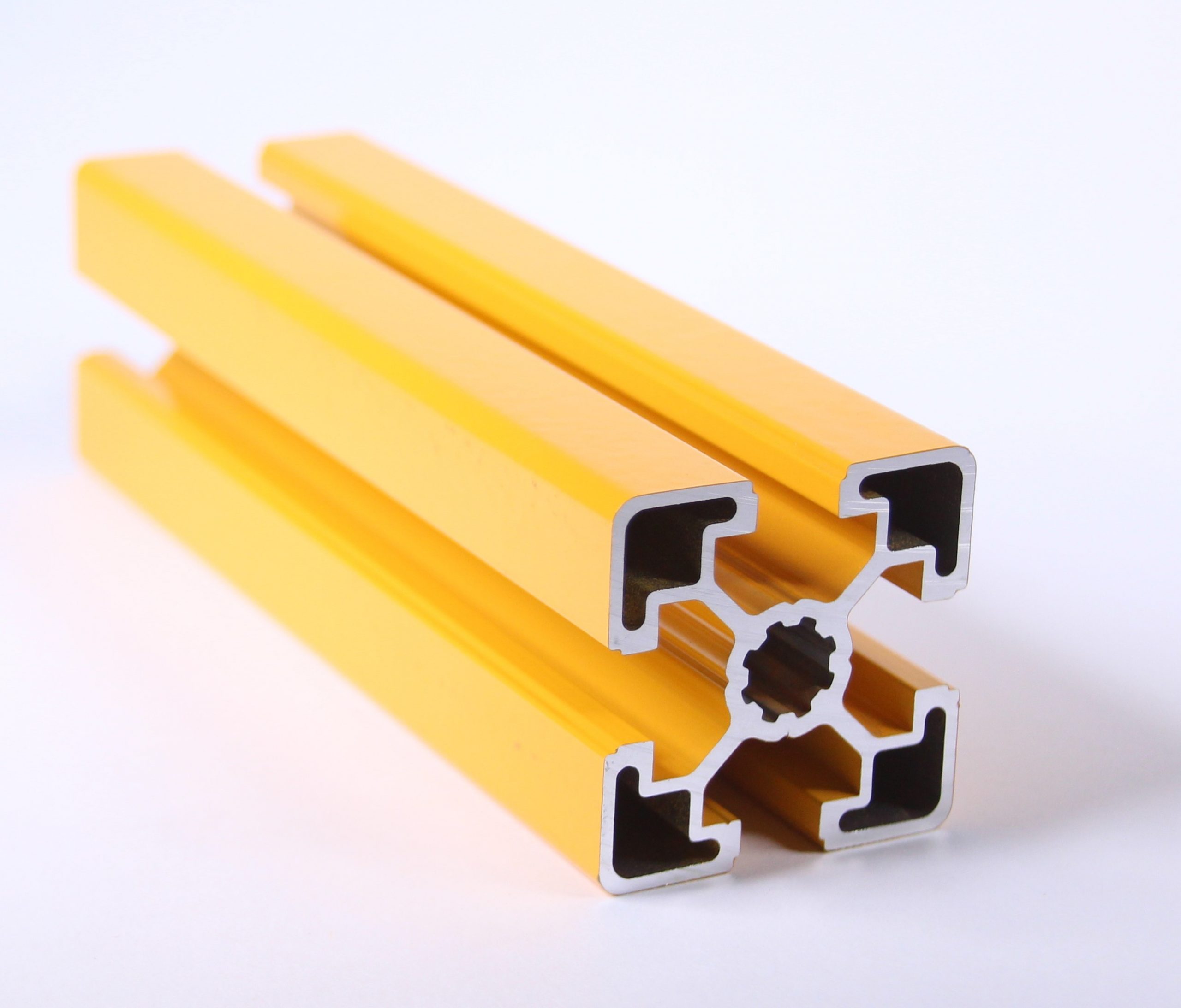 TSLOTS 45mm x 45mm LightYellow Powder Coat 10mm tslot Aluminum Framing Profile TSLOTS 45mm x 45mm LightYellow Powder Coat 10mm tslot Aluminum Framing Profile