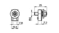 FATH grounding terminal, slot size 8 - Part # 093091