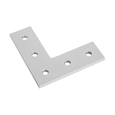 FATH L-shaped flat plate, 5 holes, slot size 8 - Part # 093EVL114114S02