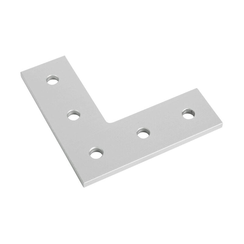 FATH L-shaped flat plate, 5 holes, slot size 8 - Part # 093EVL114114S02