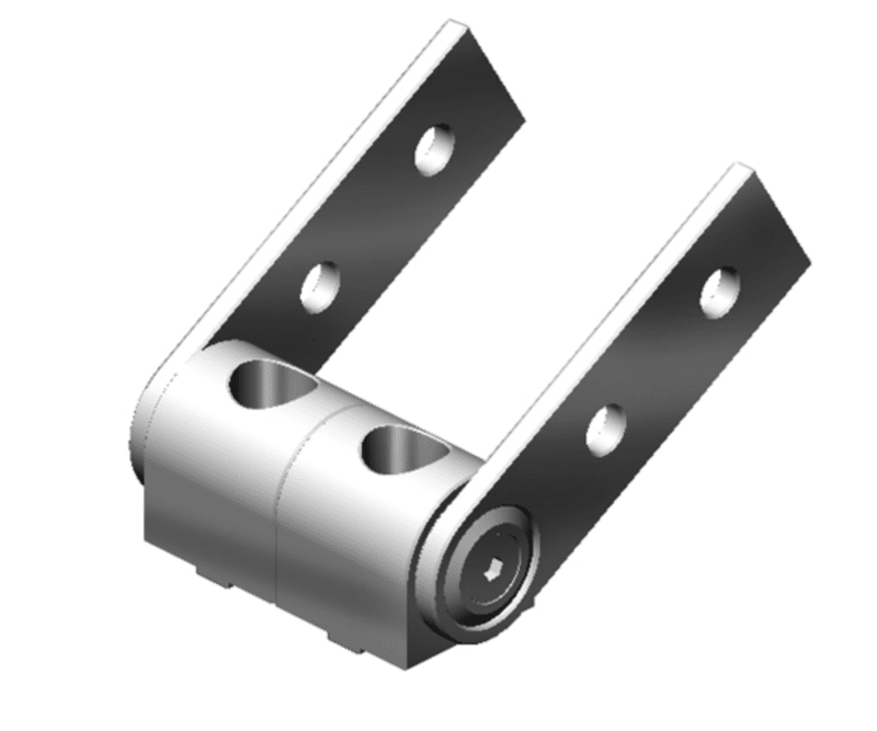FATH Pivot Joint 180°, 40x80, 2 slots Part 093GV4080
