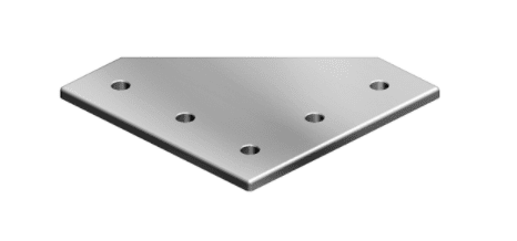 FATH flat plate, 5 holes, slot size 6 - Part # 093EVL7676