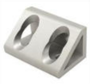FATH wide gusseted inside corner bracket, 90-degree, 4 holes, slot size 6 - Part # 093WD8104N06