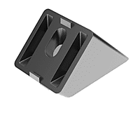 FATH angle connector, 45-degree, 1.5 x 1.5in, slot size 8 - Part # 093WS38145N08