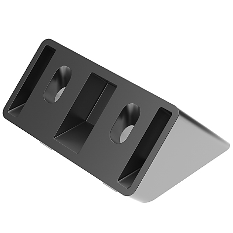 FATH angle connector, 45-degree, 1.5 x 3in, slot size 8 - Part # 093WS76145N08 FATH angle connector, 45-degree, 1.5 x 3in, slot size 8 - Part # 093WS76145N08