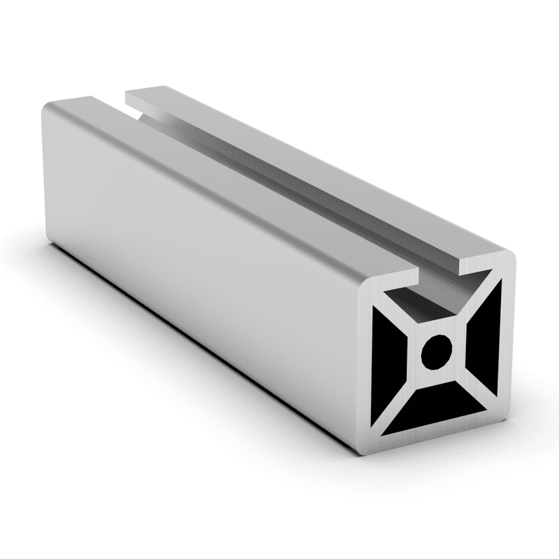 TSLOTS 1001-S 1" x 1" Monoslot .26" tslot Aluminum Framing Profile