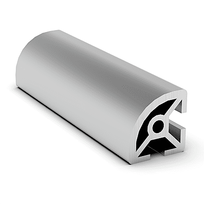 TSLOTS 1012-S 1" x 1" Quarter Round .26" tslot Aluminum Framing Profile