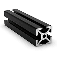 TSLOTS 1010-S-Black 1" x 1" Black Anodize .26" tslot Aluminum Framing Profile TSLOTS 1010-S-Black 1" x 1" Black Anodize .26" tslot Aluminum Framing Profile