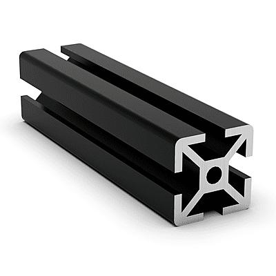 TSLOTS 1010-S-Black 1" x 1" Black Anodize .26" tslot Aluminum Framing Profile