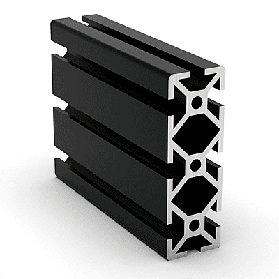 TSLOTS 1030-S-Black 1" x 3" Black Anodize .26" tslot Aluminum Framing Profile