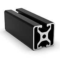 TSLOTS 1504-LS-Black 1.5" x 1.5" Bislot Opp Black Anodize .32" tslot Aluminum Framing Profile TSLOTS 1504-LS-Black 1.5" x 1.5" Bislot Opp Black Anodize .32" tslot Aluminum Framing Profile