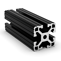 TSLOTS 1515-Lite-Black 1.5" x 1.5" Light Grooved Black Anodize .32" tslot Aluminum Framing Profile TSLOTS 1515-Lite-Black 1.5" x 1.5" Light Grooved Black Anodize .32" tslot Aluminum Framing Profile