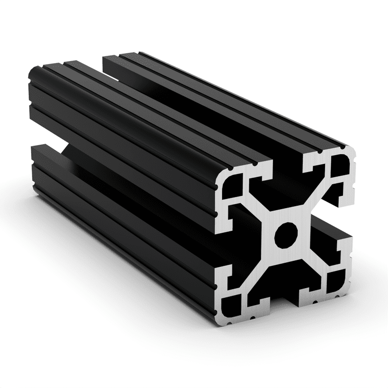 TSLOTS 1515-Lite-Black 1.5" x 1.5" Light Grooved Black Anodize .32" tslot Aluminum Framing Profile TSLOTS 1515-Lite-Black 1.5" x 1.5" Light Grooved Black Anodize .32" tslot Aluminum Framing Profile