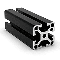 TSLOTS 1515-Lite-SB 1.5" x 1.5" Light Black Anodized .32" tslot Aluminum Framing Profile TSLOTS 1515-Lite-SB 1.5" x 1.5" Light Black Anodized .32" tslot Aluminum Framing Profile