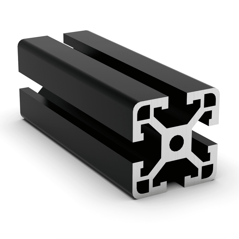 TSLOTS 1515-Lite-SB 1.5" x 1.5" Light Black Anodized .32" tslot Aluminum Framing Profile TSLOTS 1515-Lite-SB 1.5" x 1.5" Light Black Anodized .32" tslot Aluminum Framing Profile