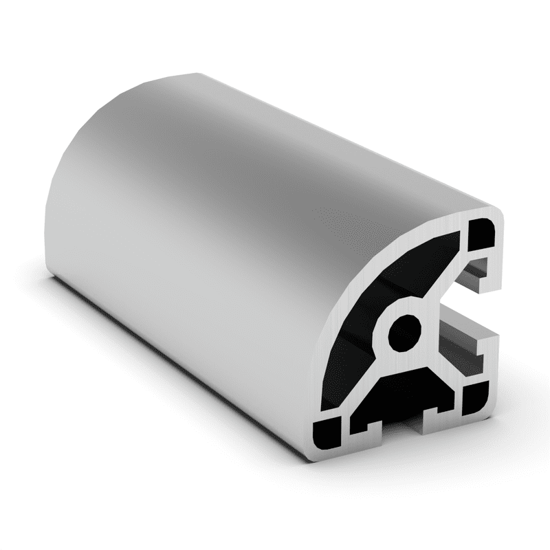 TSLOTS 1517-LS 1.5" x 1.5" Quarter Round .32" tslot Aluminum Framing Profile TSLOTS 1517-LS 1.5" x 1.5" Quarter Round .32" tslot Aluminum Framing Profile