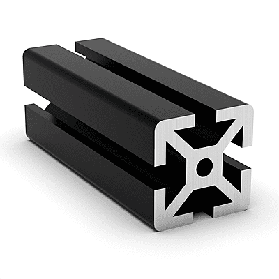 TSLOTS 1515-S-Black 1.5" x 1.5" Black Anodize .32" tslot Aluminum Framing Profile