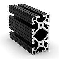 TSLOTS 1530-Lite-Black 1.5" x 3" Light Grooved Black Anodize .32" tslot Aluminum Framing Profile TSLOTS 1530-Lite-Black 1.5" x 3" Light Grooved Black Anodize .32" tslot Aluminum Framing Profile