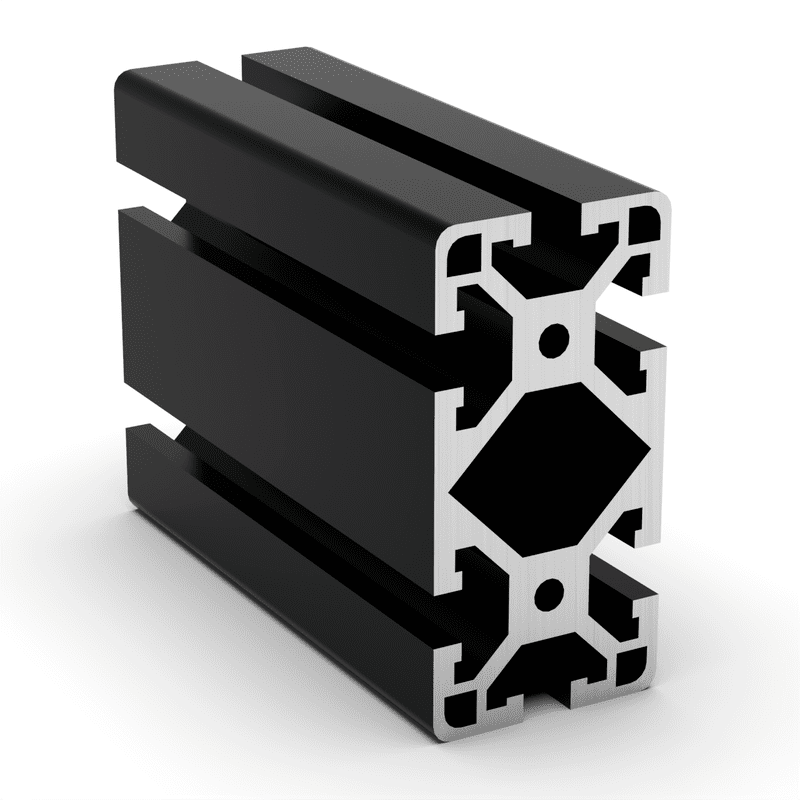 TSLOTS 1530-Lite-SB 1.5" x 3" Light Black Anodize .32" tslot Aluminum Framing Profile