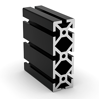TSLOTS 1545-S-Black-FB 1.5" x 4.5" Black Anodize .32" tslot Aluminum Framing Profile