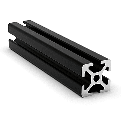 TSLOTS 20mm x 20mm Black Anodize 5mm tslot Aluminum Framing Profile