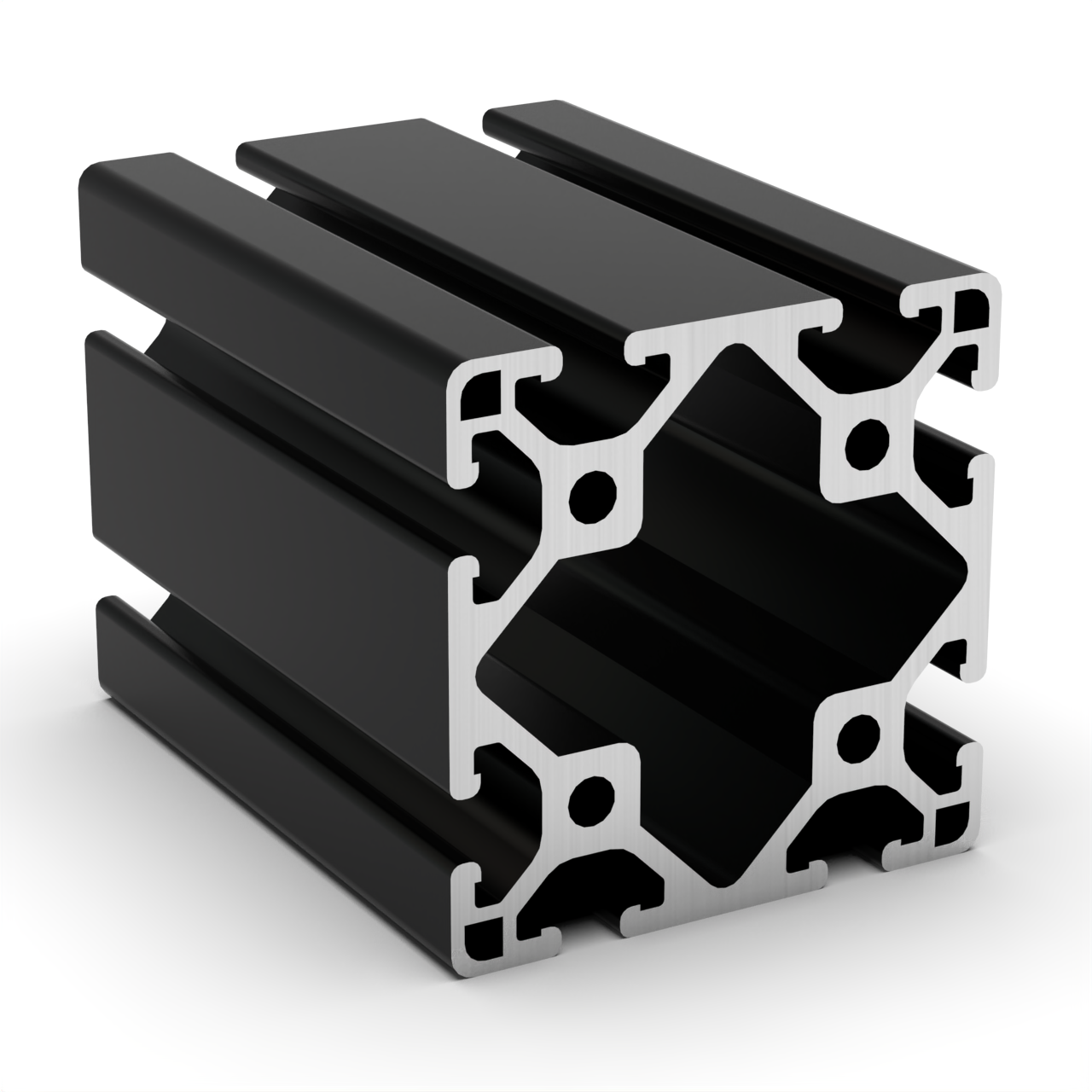 TSLOTS 3030-LS-Black 3" x 3" Light Black Anodize .32" tslot Aluminum Framing Profile