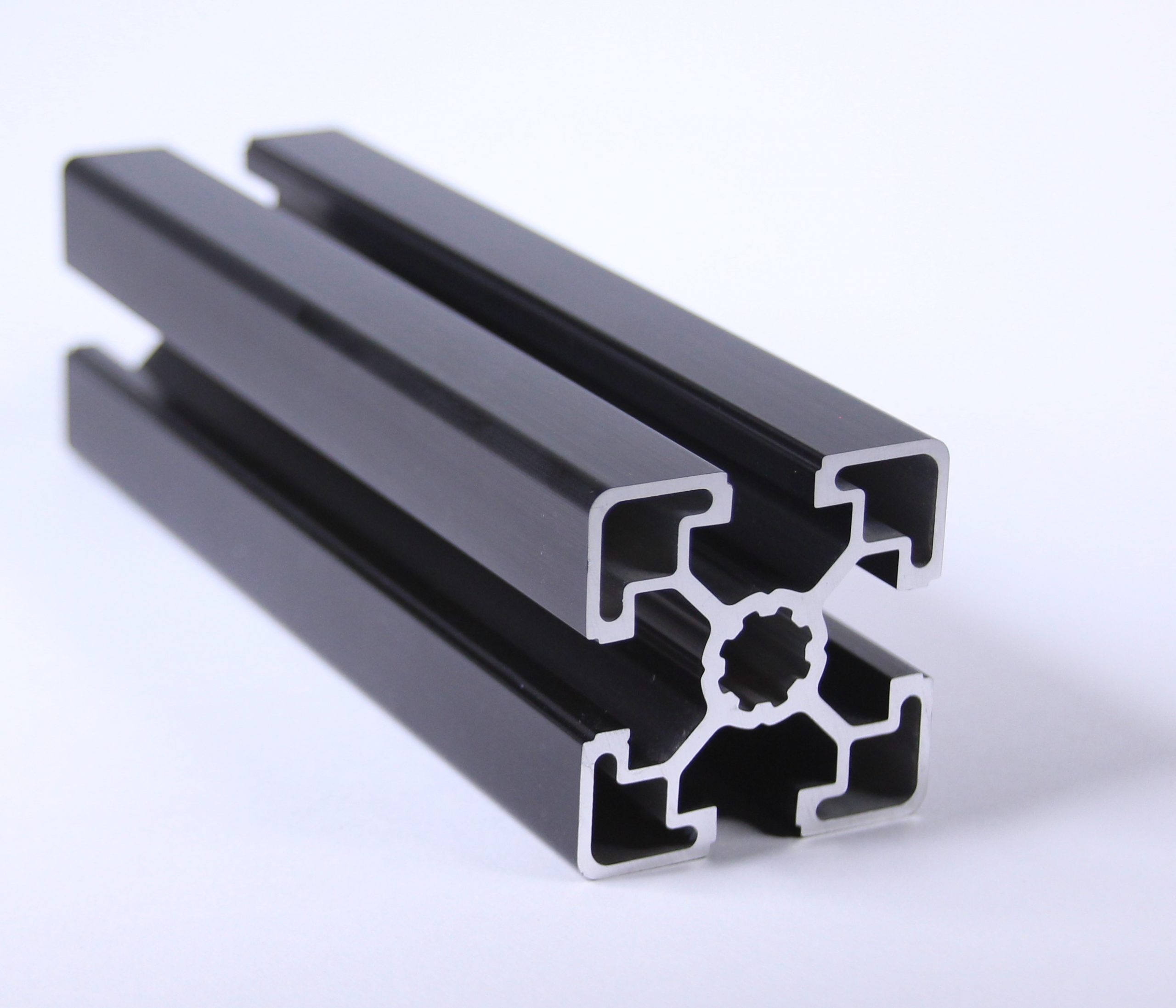 TSLOTS 45-4545-Lite-Black 45mm x 45mm Light Black 10mm tslot Aluminum Framing Profile