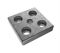 Fath Transport- and Base Plate 80x80 M12 Z plain - Part # 093T80801208R