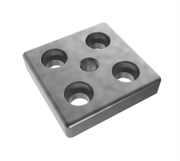 Fath Transport- and Base Plate 80x80 M12 Z plain - Part # 093T80801208R