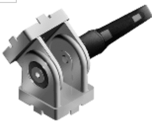 FATH pivot joint with locking handle, 178-degree adjustable, 2 holes, slot size 6 - Part # 093GF25AN06 FATH pivot joint with locking handle, 178-degree adjustable, 2 holes, slot size 6 - Part # 093GF25AN06